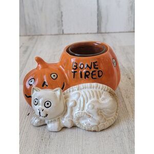 Yankee Candle Boney Bunch bone‎ tired Halloween tea light holder